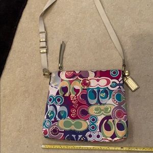 Printed coach shoulder bag & crossbody